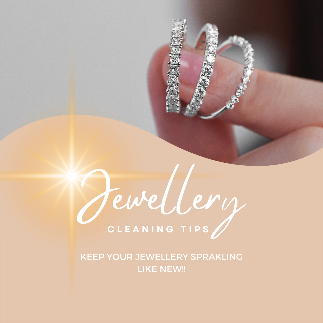 3rings holding by hand. Jewellery cleaning tips