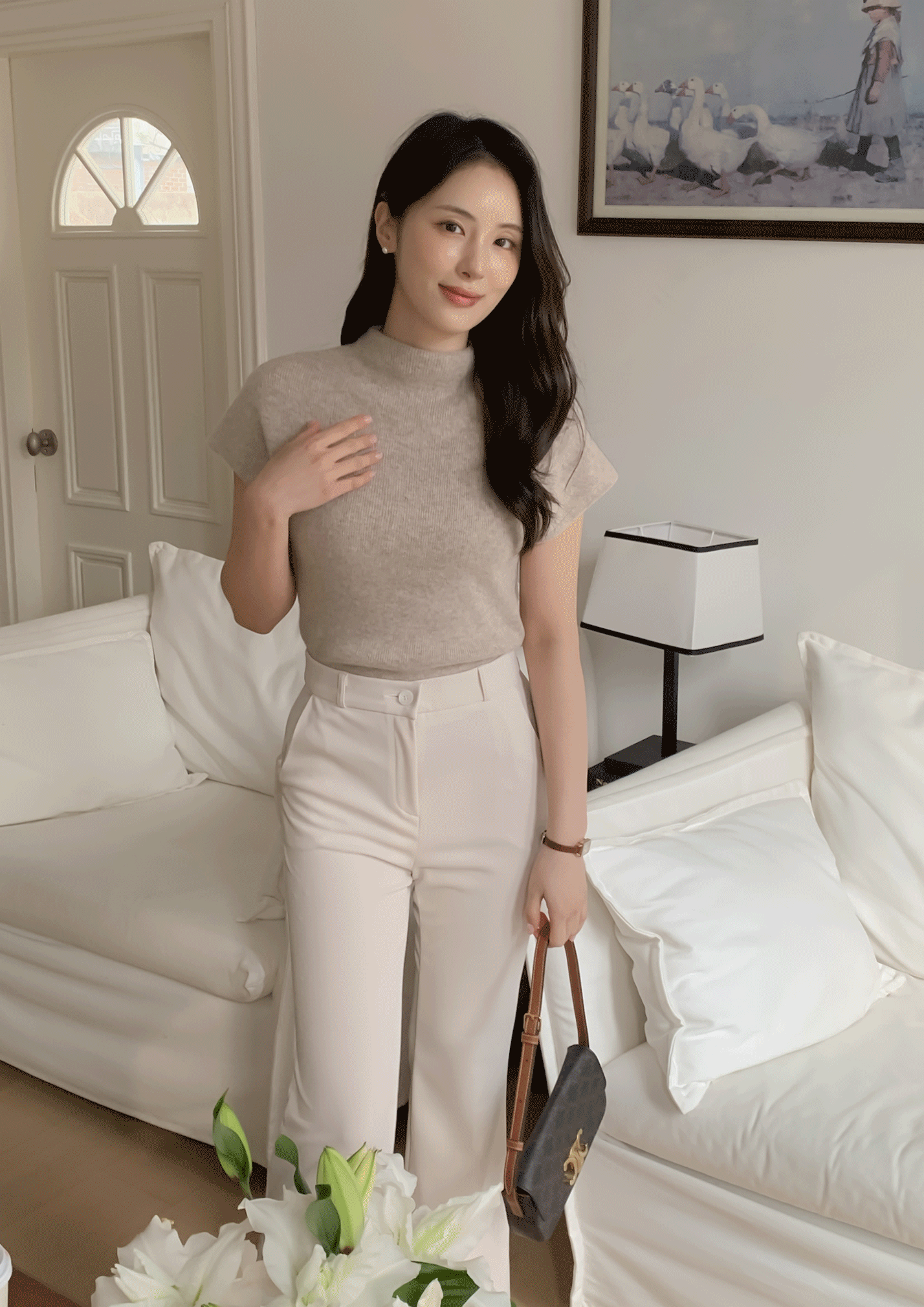 🚀當日出貨 Cashmere half-knit 小高領優雅針織上衣 ( 3 colors)