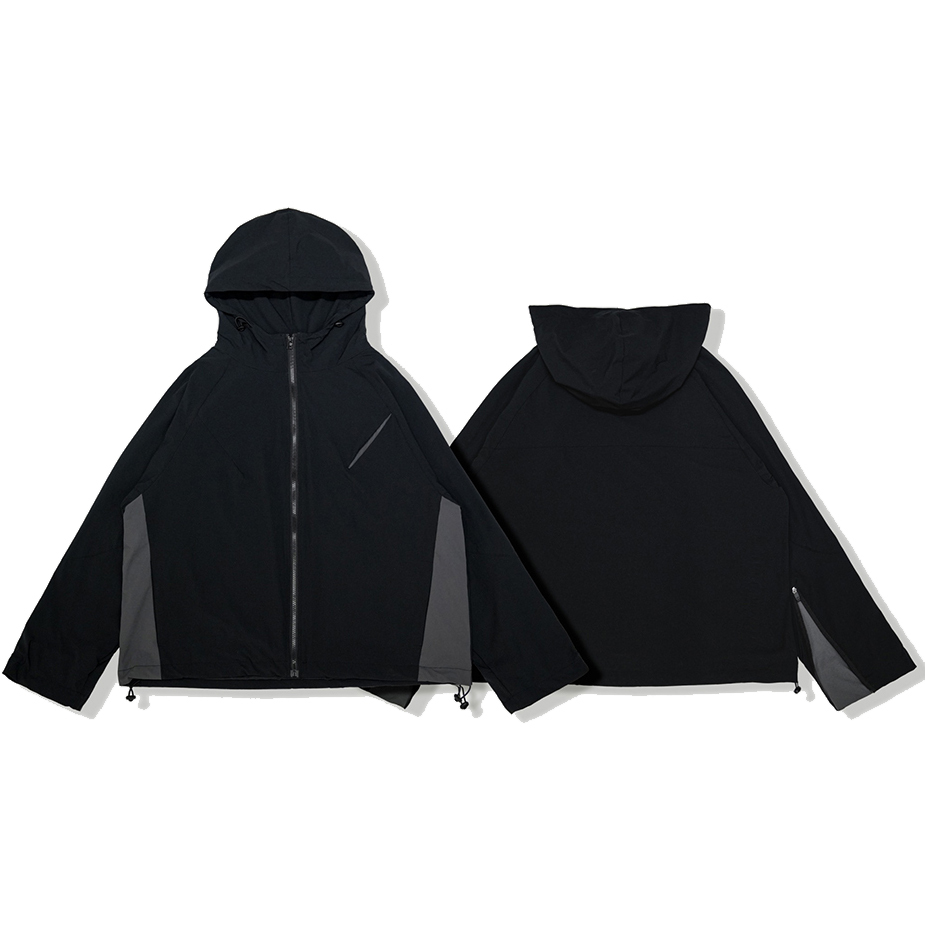 【車庫服飾】QUEST 拼接抽繩機能外套 / PIPING TRACK JKT