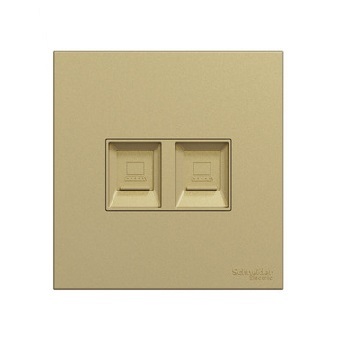 R051 奐尚  兩位RJ11及RJ45 5e類數據插座,Keystone面板備防塵活門