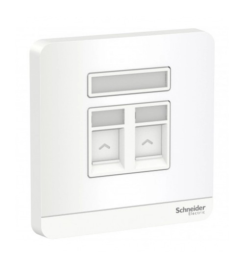 R050 奐尚 兩位RJ45 6類數據插座,Keystone面板備防塵活門