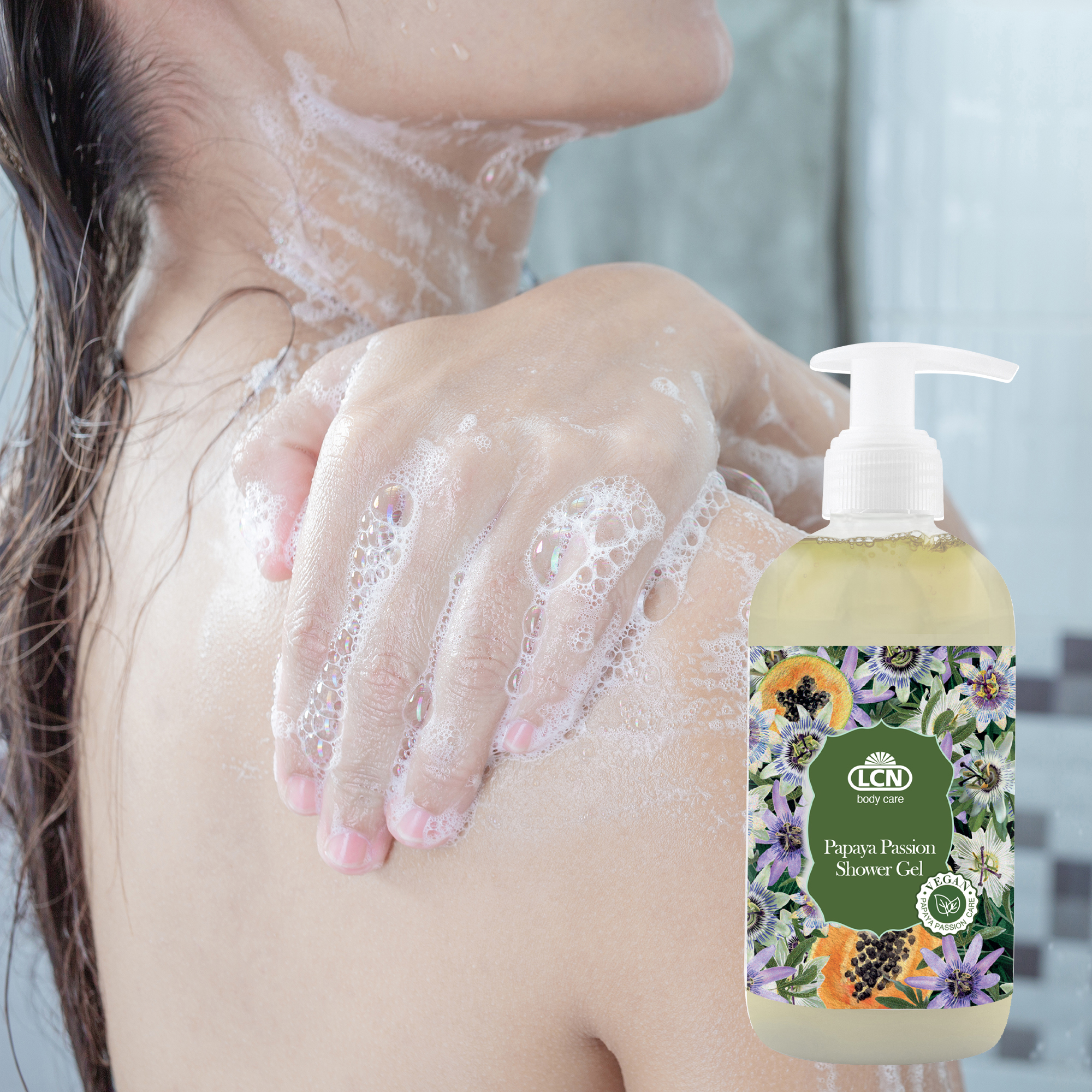 LCN 果香沐浴露 (木瓜百香果)  250ml  [純素 / 潔淨肌膚]