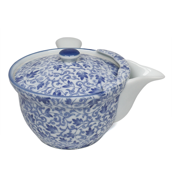 【有田燒】花唐草 橫手急須0.25L