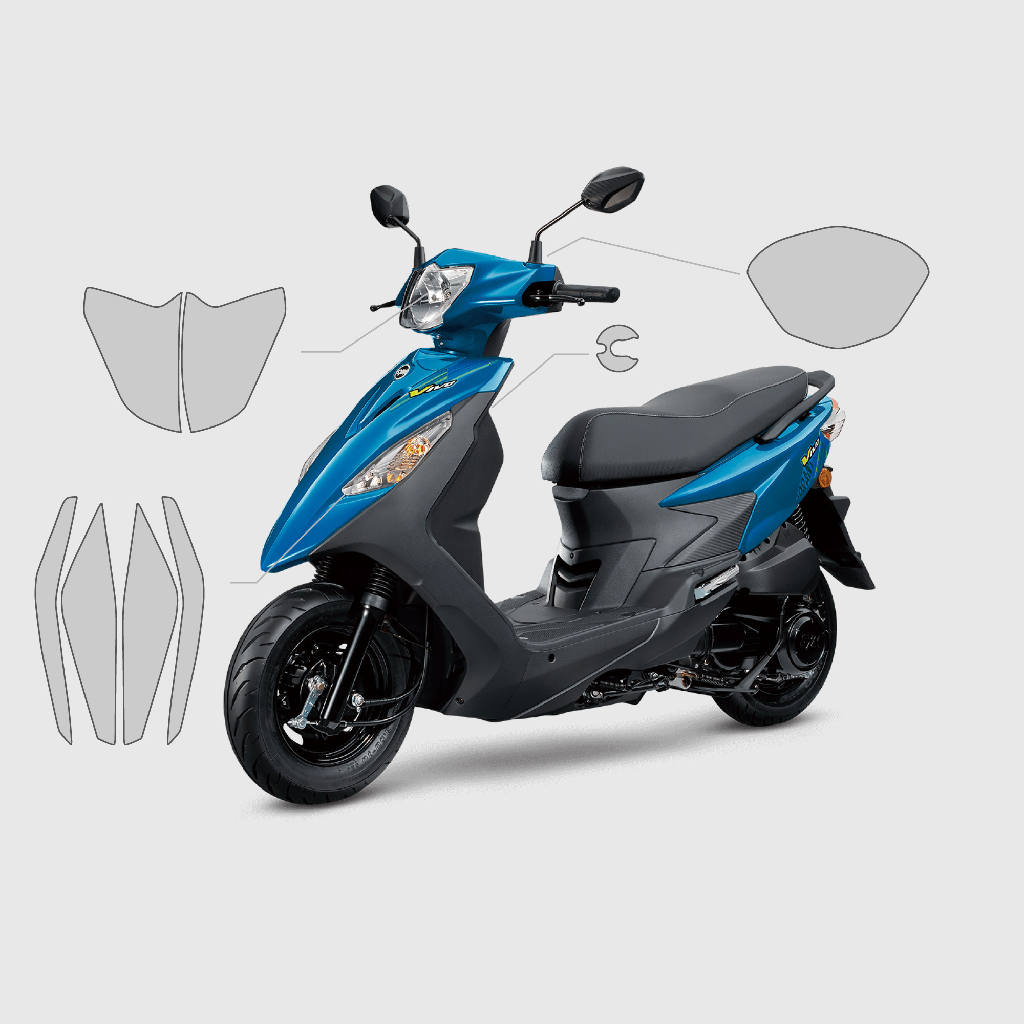 SYM VIVO 活力 125 ｜3M頂級犀牛皮保護膜