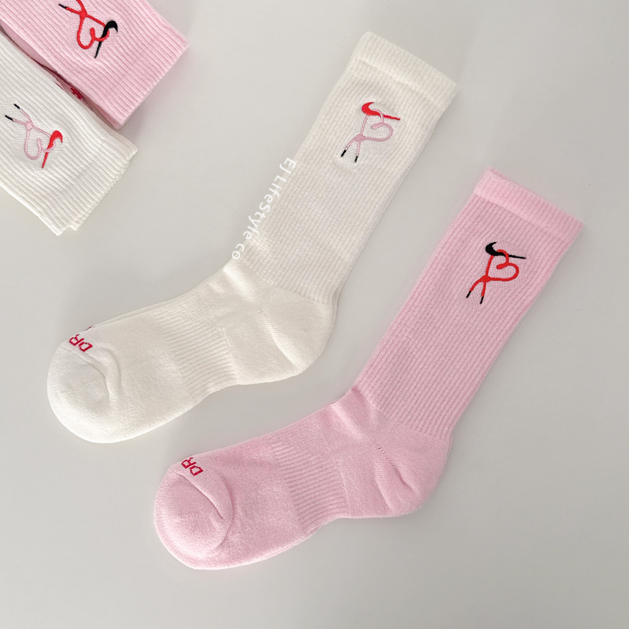 NIKE EVERYDAY PLUS 情人節限定 愛心鞋帶 刺繡 長襪 奶油 粉色 HJ9381-133 HJ9381-663 / 現貨