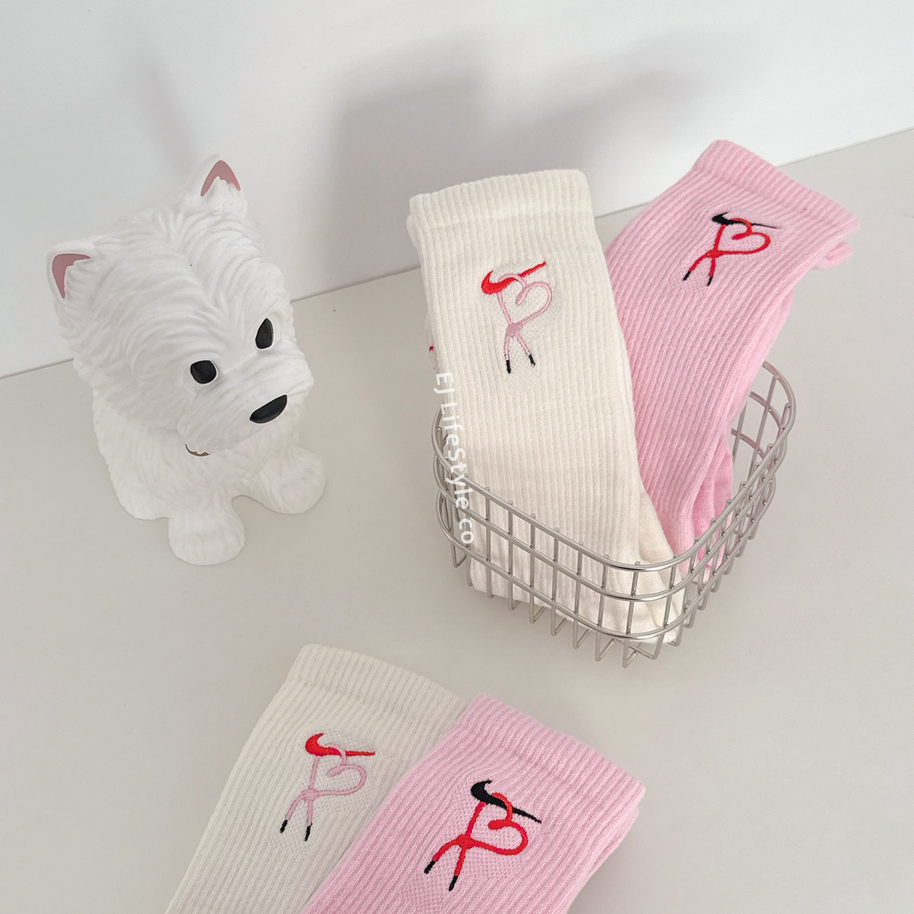 NIKE EVERYDAY PLUS 情人節限定 愛心鞋帶 刺繡 長襪 奶油 粉色 HJ9381-133 HJ9381-663 / 現貨