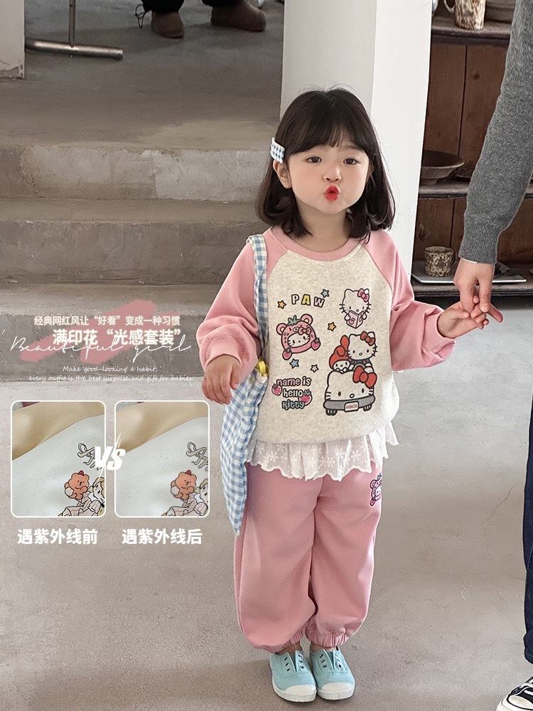 超Q感光貓咪小女孩套裝