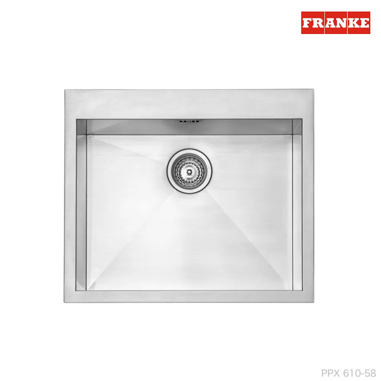 BS】瑞士Franke｜58cm｜不鏽鋼水槽｜PPX 610-58｜可上崁、下崁
