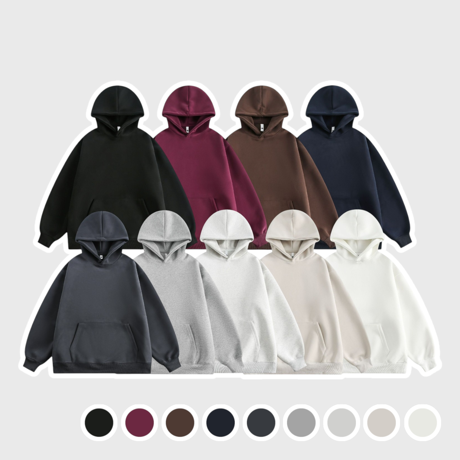 380G 美式寬鬆帽T