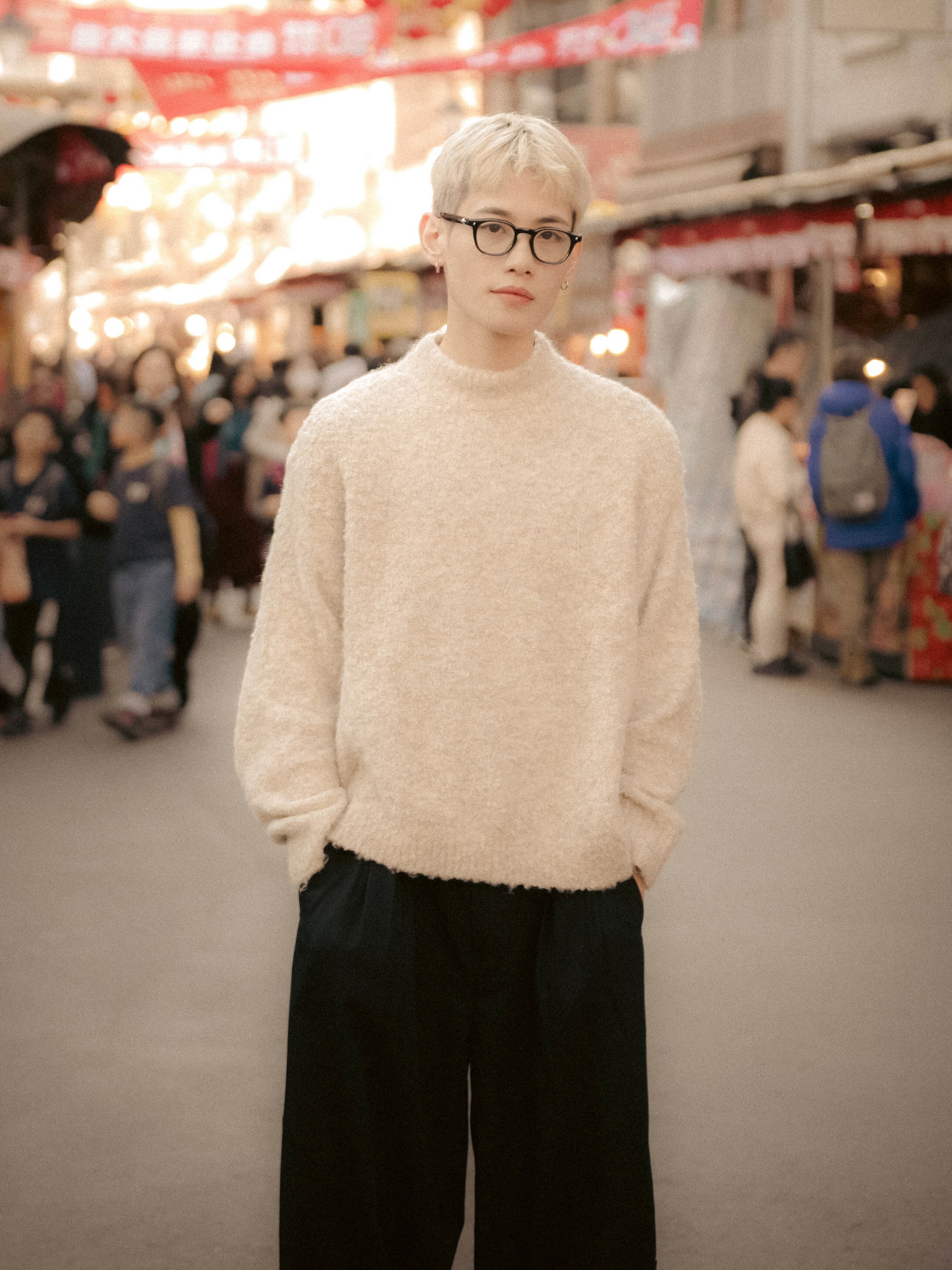 SIMON MADE TL-2415  馬海毛 高領 大學T