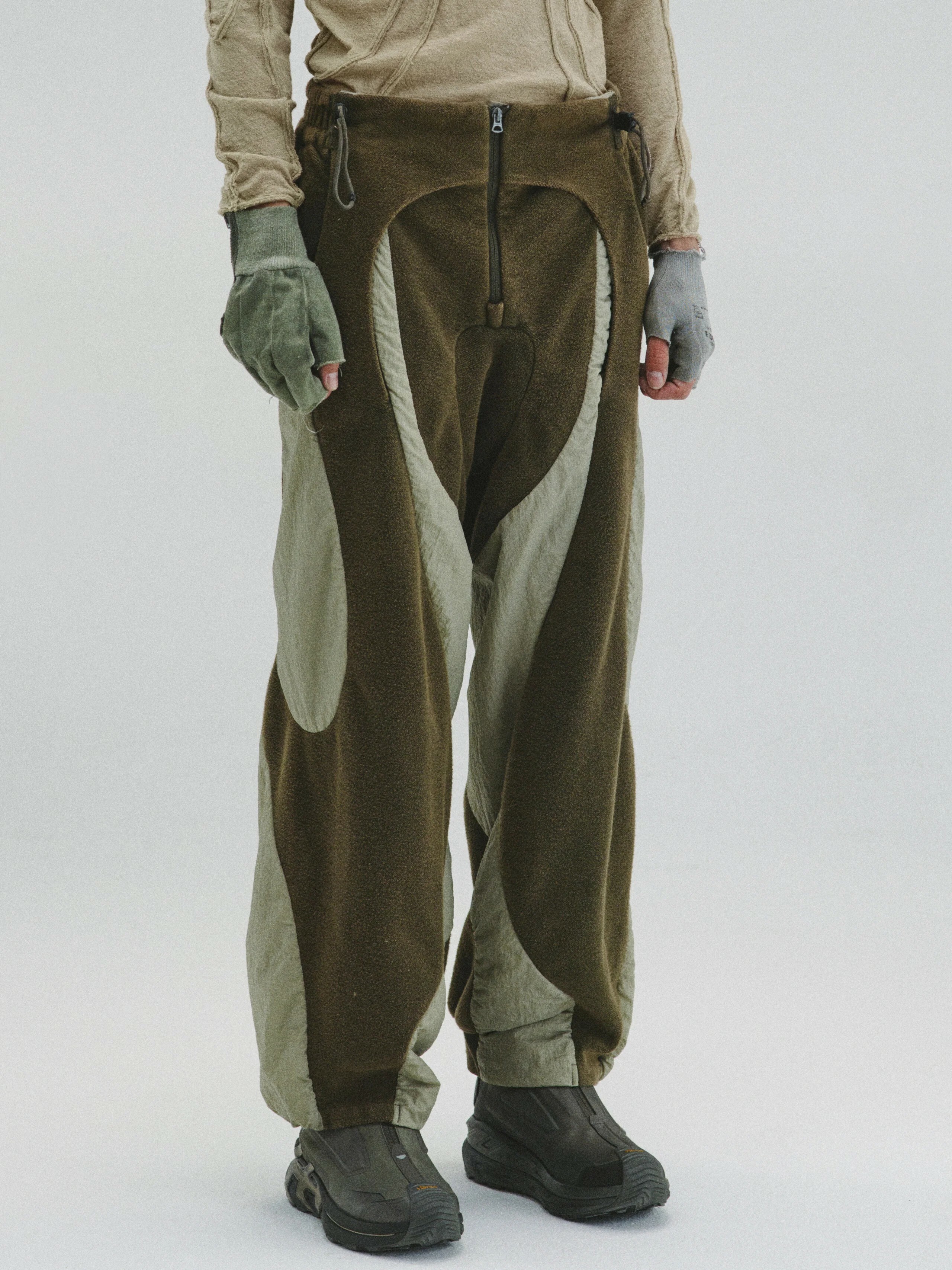 【Focus Store】現貨 Hamcus FW24 DUSZEN SODA / Arctic Apex Expedition Padded Pants 色塊拼接解構傘兵褲 ZM03624-1 OL