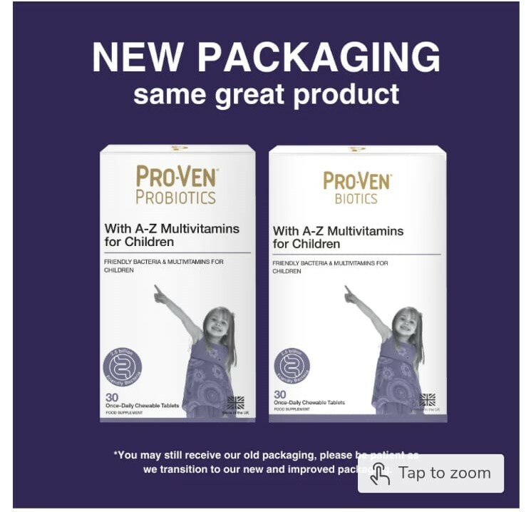 【直播】PRO-VEN LL1031105 兒童益生菌+複合維生素咀嚼片 (30粒)