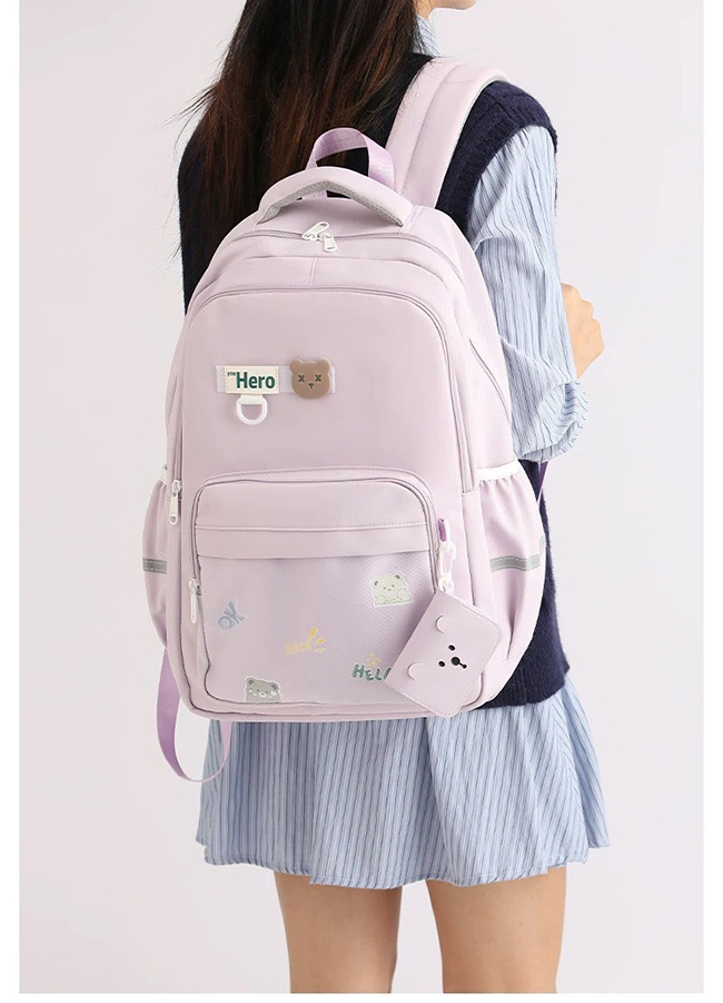 25SS少女心大容量後揹包實拍照-少量現貨