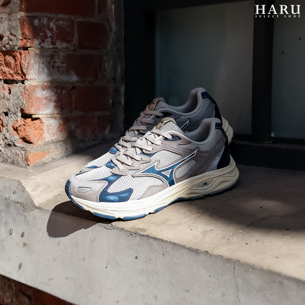 Mizuno 美津濃 Racer S CNY 萬事勝意 金標 蛇年限定 岩石灰 藏藍色 男女同款 復古慢跑鞋 D1GH223527