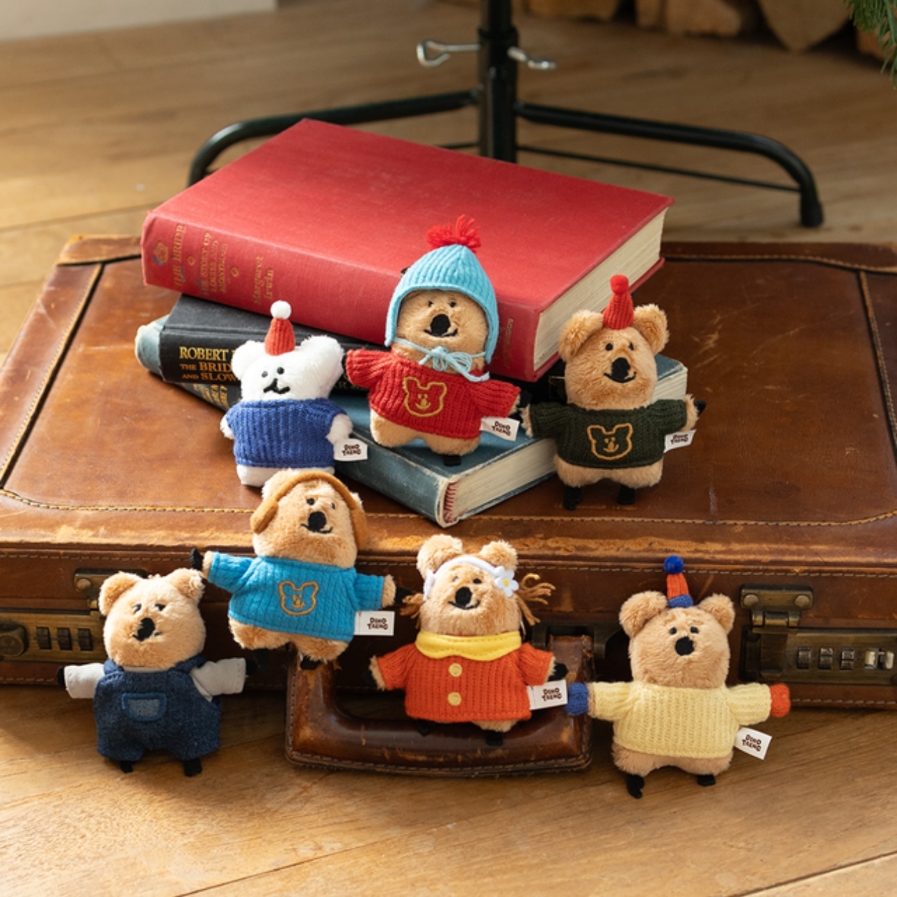 DINOTAENG COCOCUP KEYCHIAN 袋鼠家族 吊飾 鑰匙圈 韓國代購