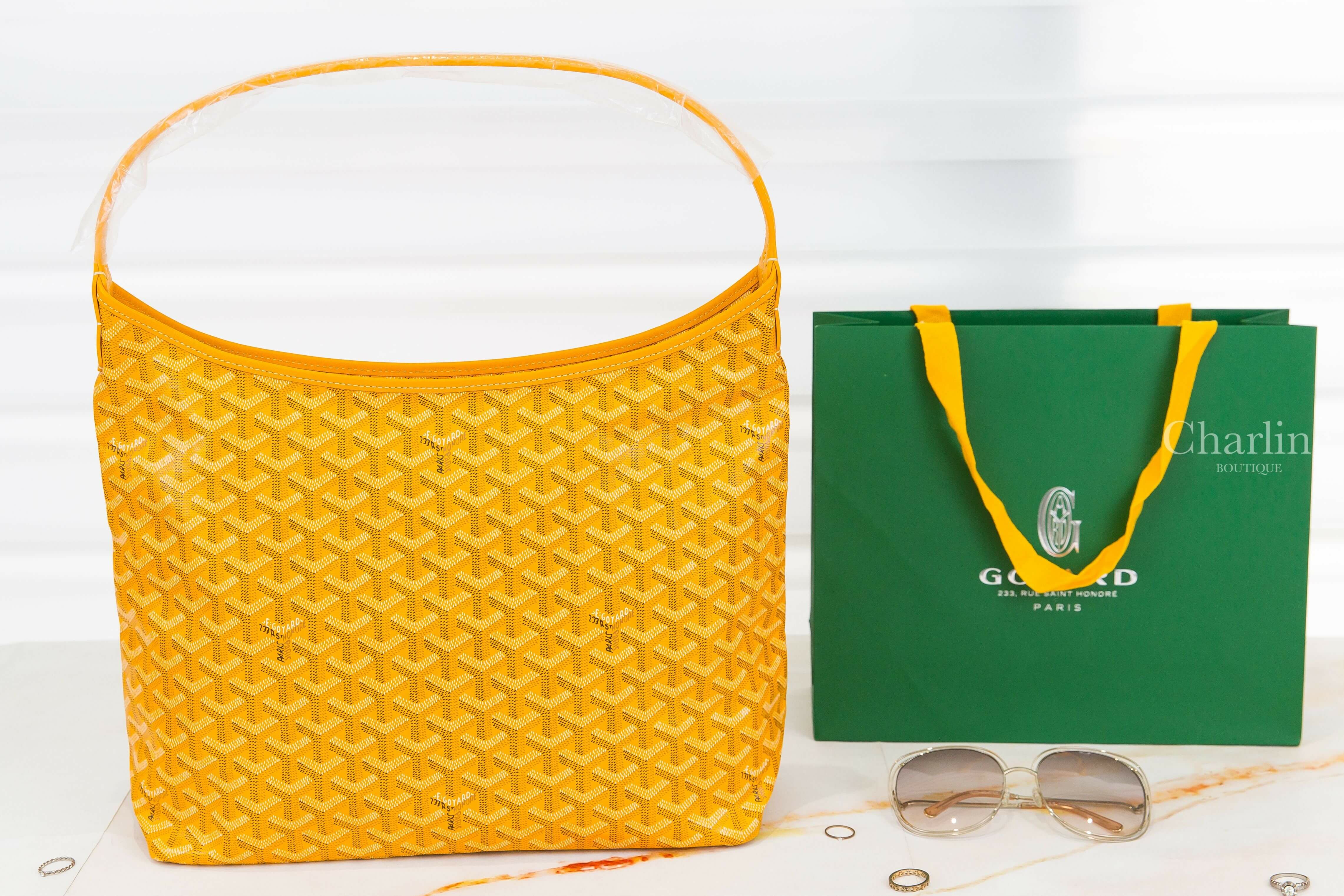 Goyard Bohème Hobo Bag 黃色帆布小牛皮同色提把手提肩背包-Charline Boutique 精品代購