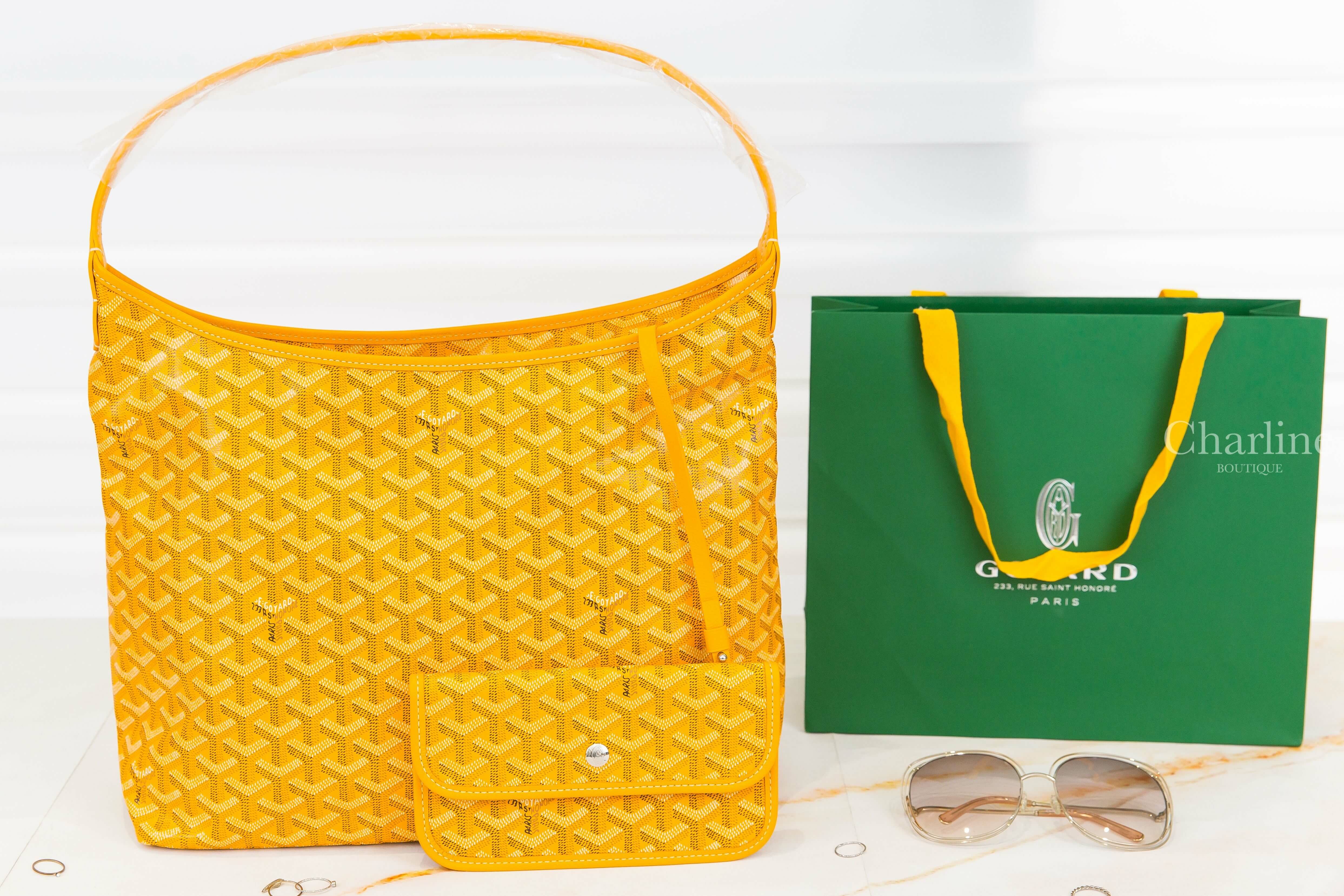 Goyard Bohème Hobo Bag 黃色帆布小牛皮同色提把手提肩背包-Charline Boutique 精品代購