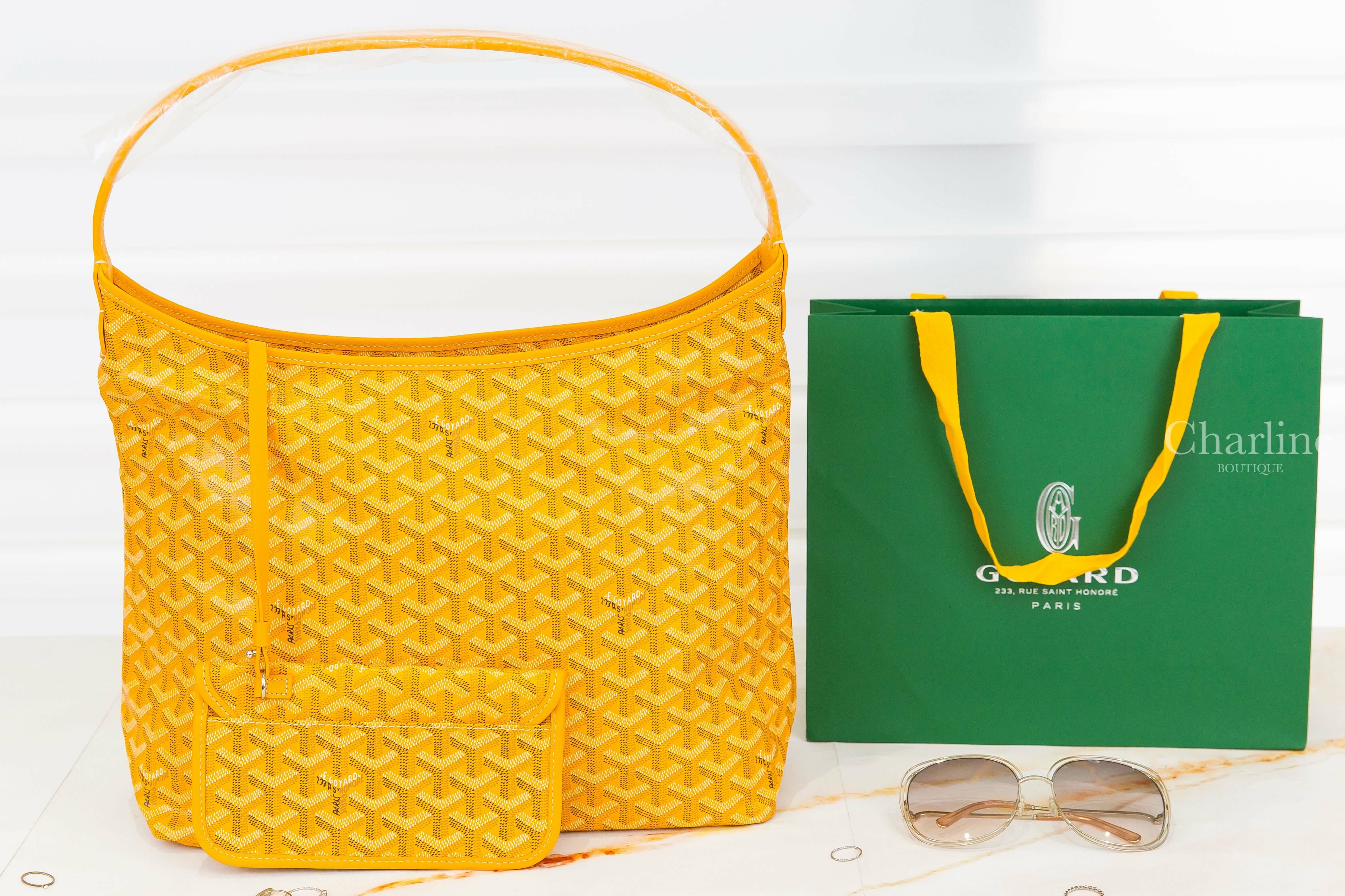 Goyard Bohème Hobo Bag 黃色帆布小牛皮同色提把手提肩背包-Charline Boutique 精品代購
