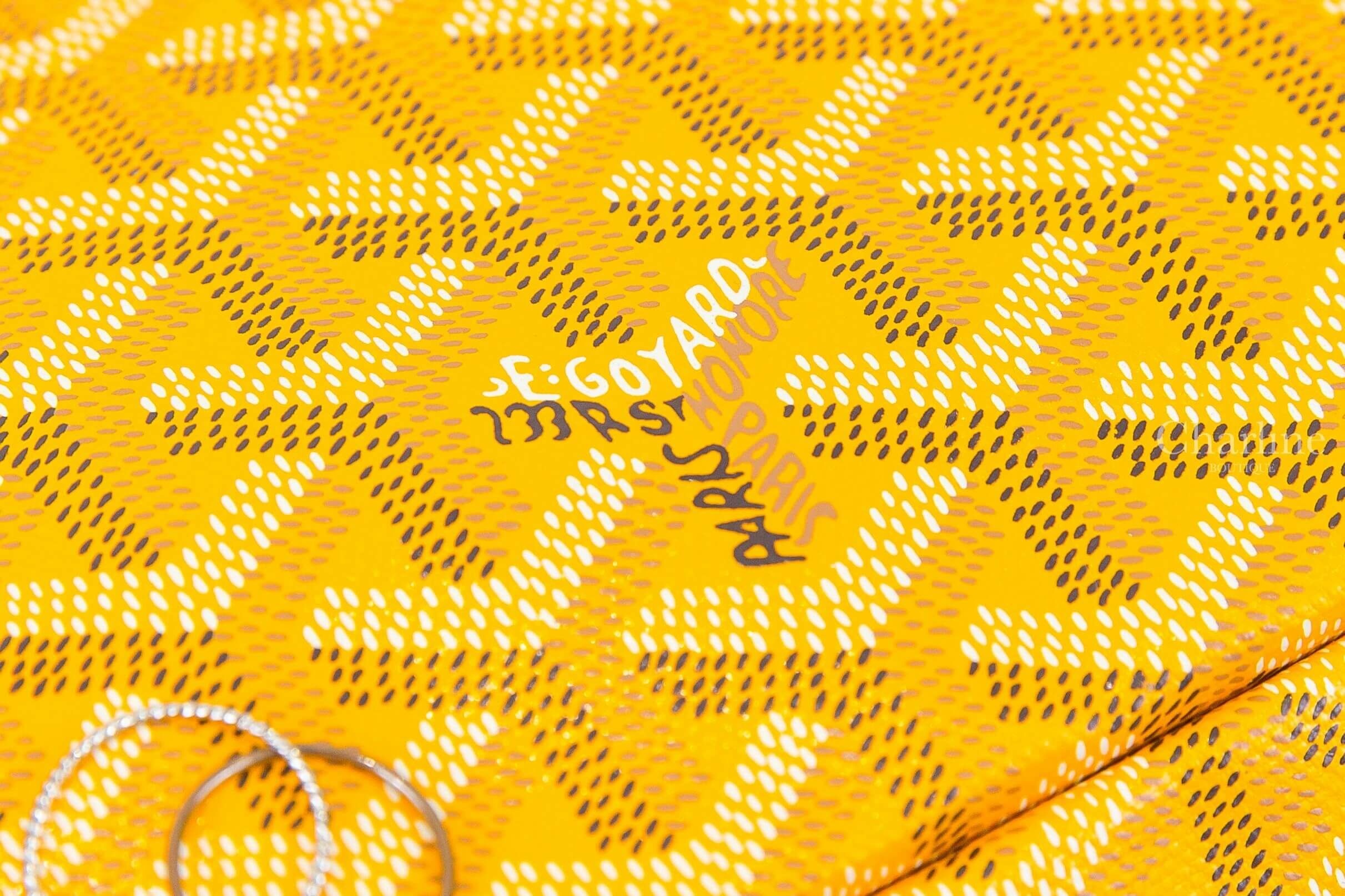 Goyard Bohème Hobo Bag 黃色帆布小牛皮同色提把手提肩背包