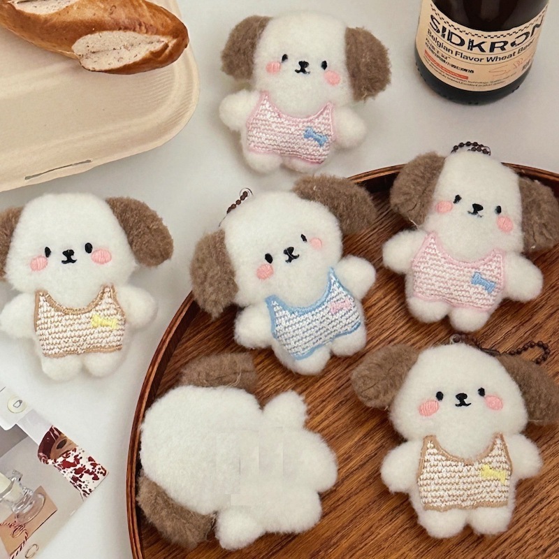 《01240》小洋裝咖耳狗狗小吊飾