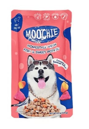 泰國MOOCHIE 犬 homestyle系列 魚+紅薯 120g 原盒12包