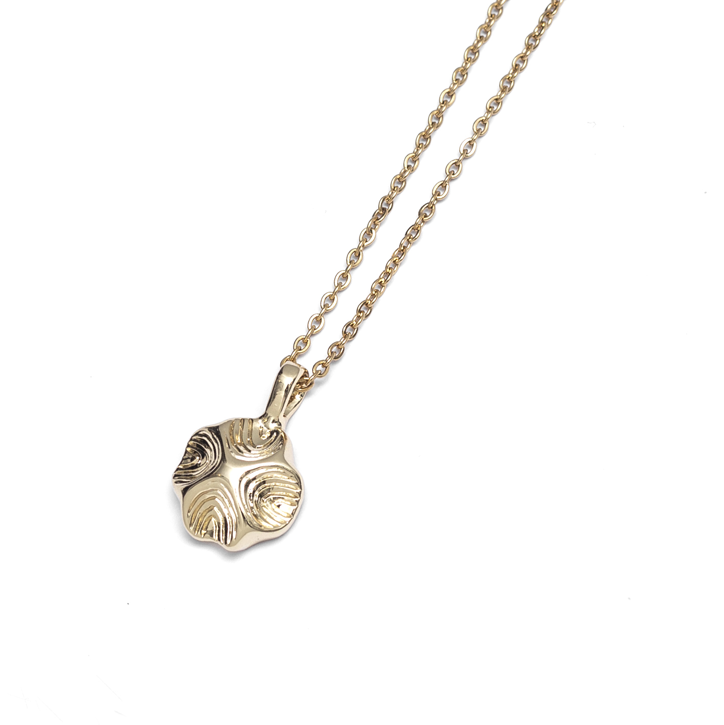 RECOVERY 忘形肉桂卷項鍊,亮金