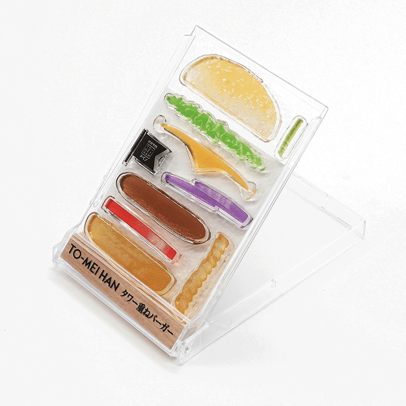 [日本製造] 透明印章 TO-MEI HAN Tower Stacked Burger