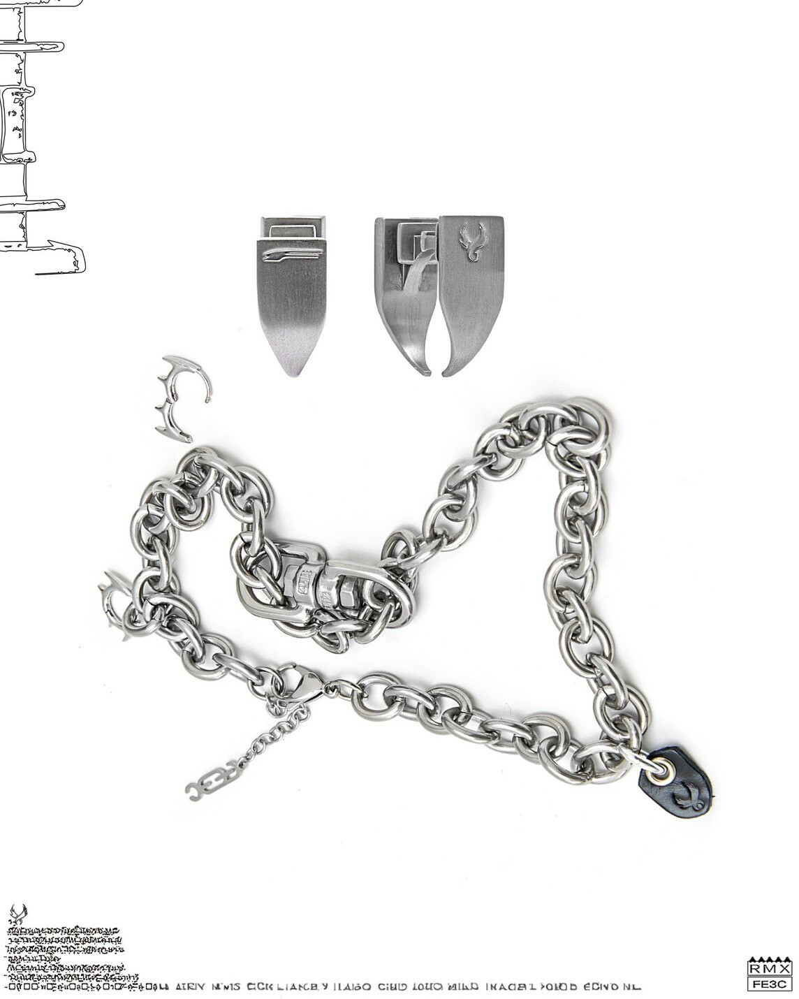 Fe3c x Remix 聯名限定 2in1 Mix Necklace 混合項鍊