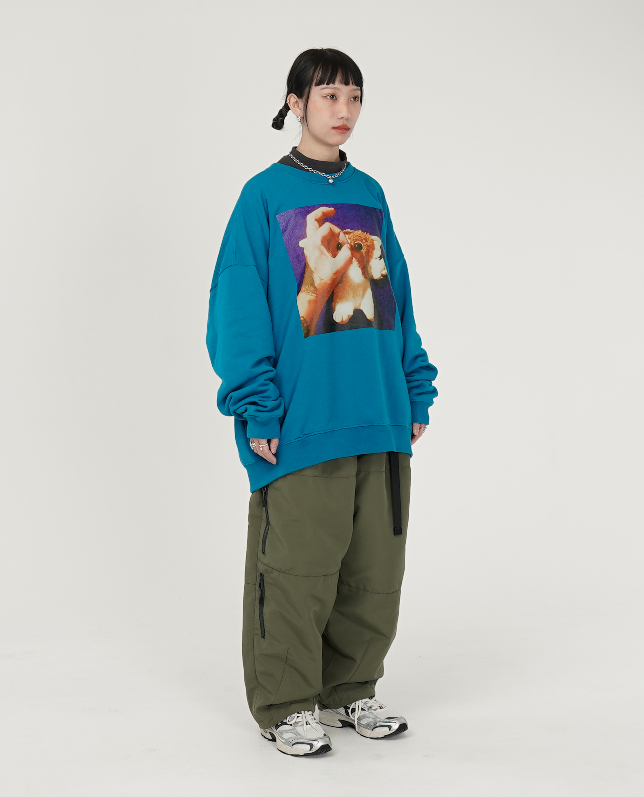TIGHTBOOTH HAND SIGN CREW SWEAT - 24FW