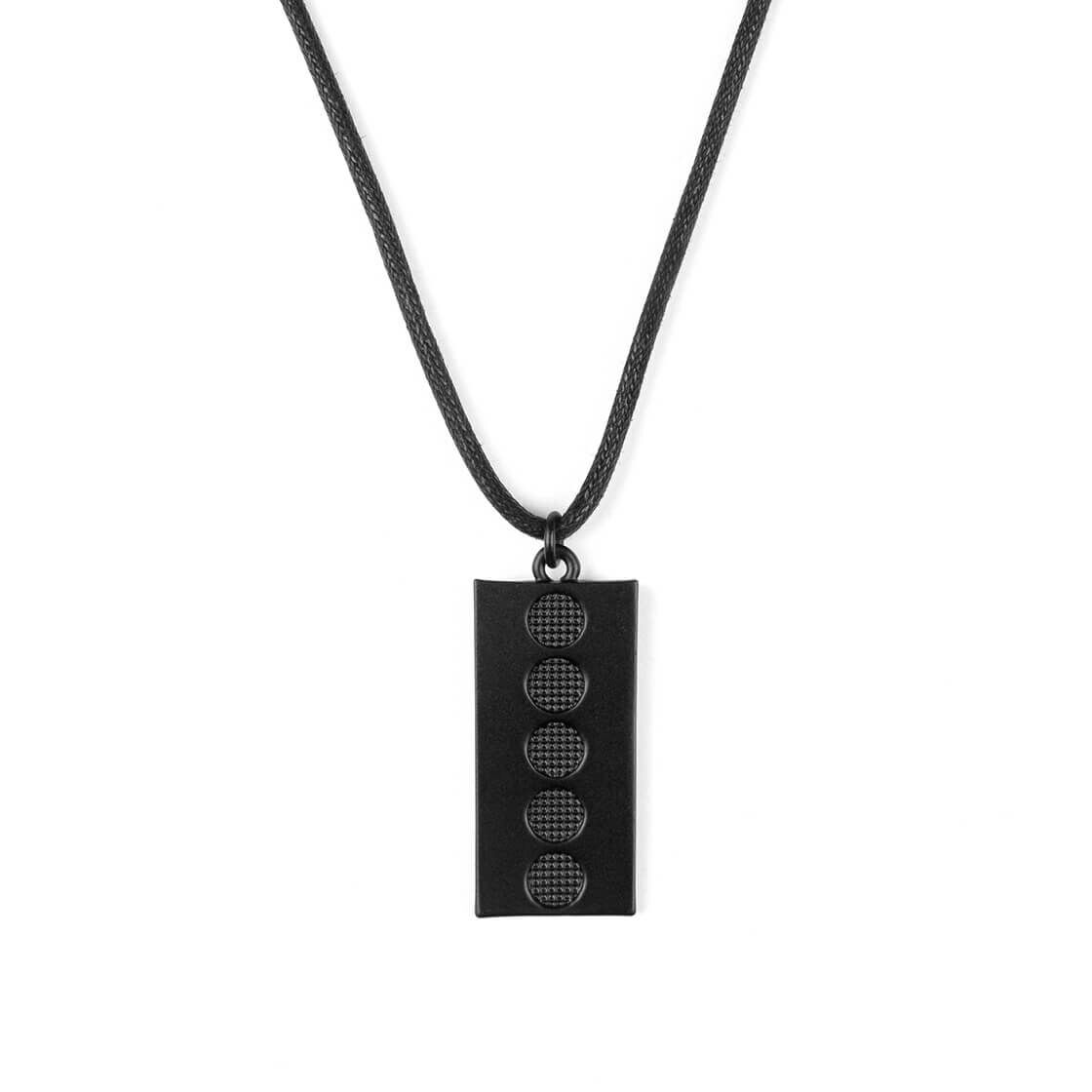 RECOVERY 透視網格項鍊(粗繩),霧黑