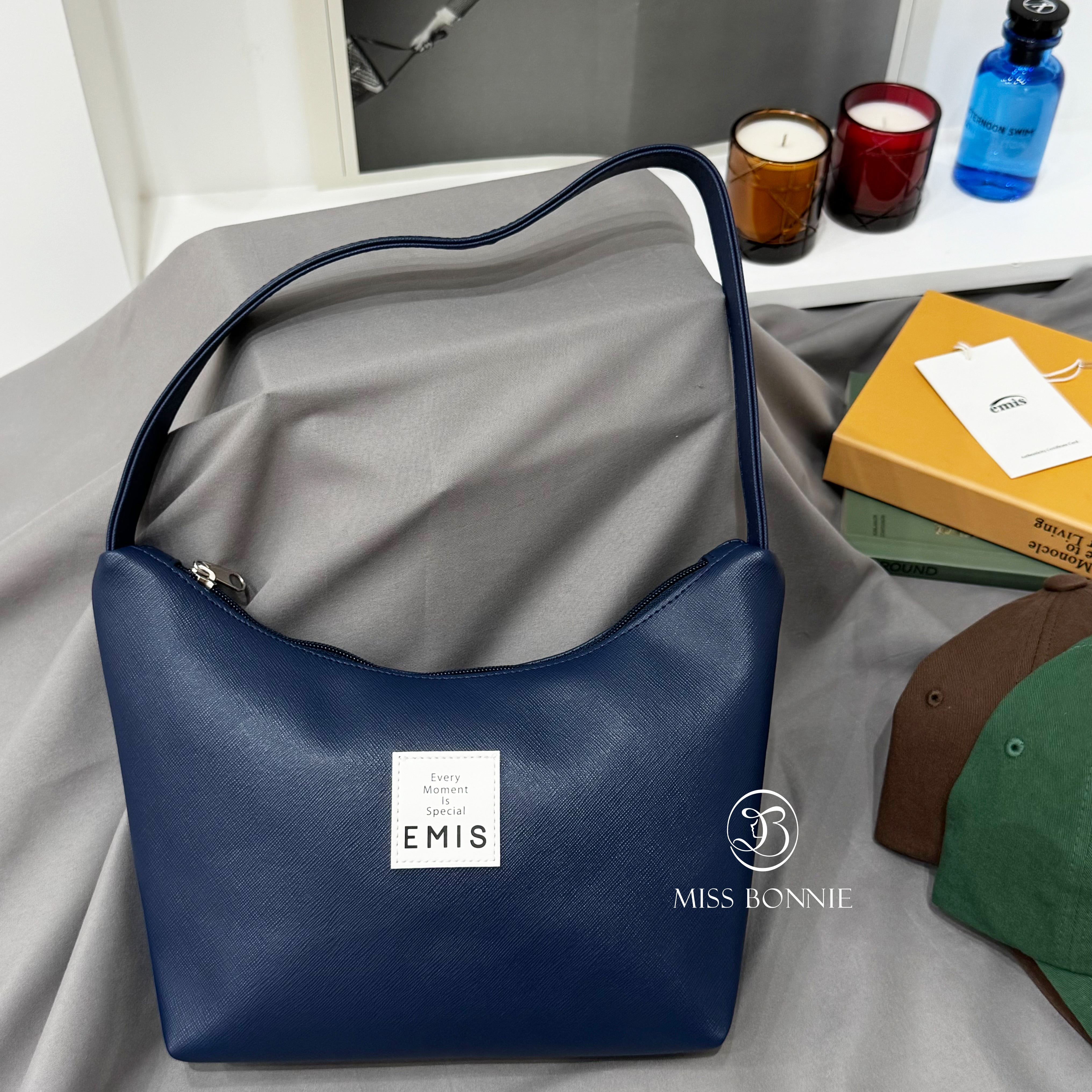 Emis LEATHER HOBO BAG包(共5色)