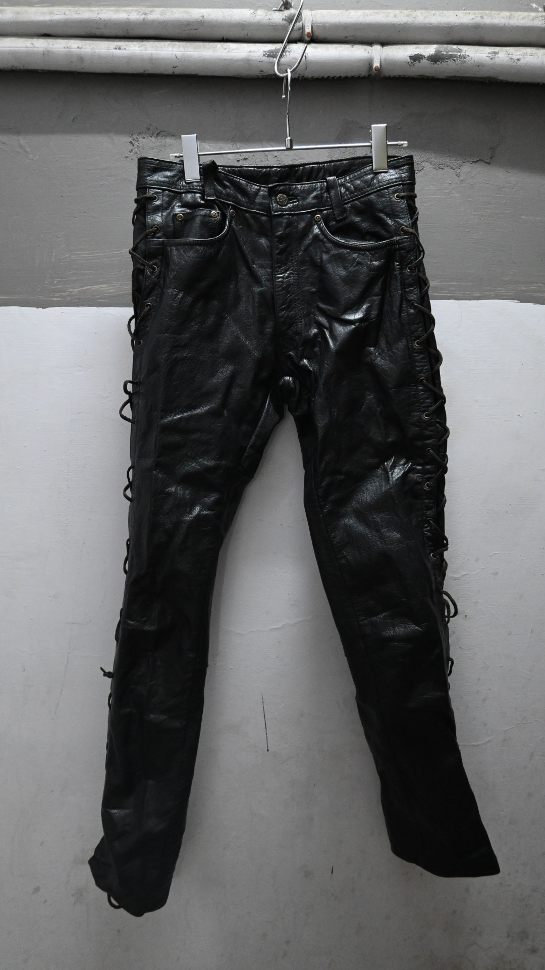 90-00s BLUE BROS Leather Pants