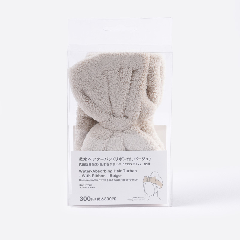 SP 蝴蝶結洗臉化妝髮帶/米 8x17cm