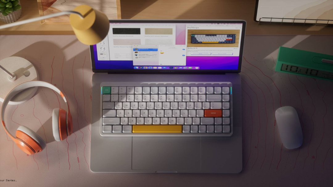 有或沒有辦公桌的桌面體驗。 桌上型電腦、筆記型電腦或山頂...我們 V3 支架的靈活性與 Air75 的出色便攜性相結合，讓使用者可以自由選擇工作和辦公室的地點使用。