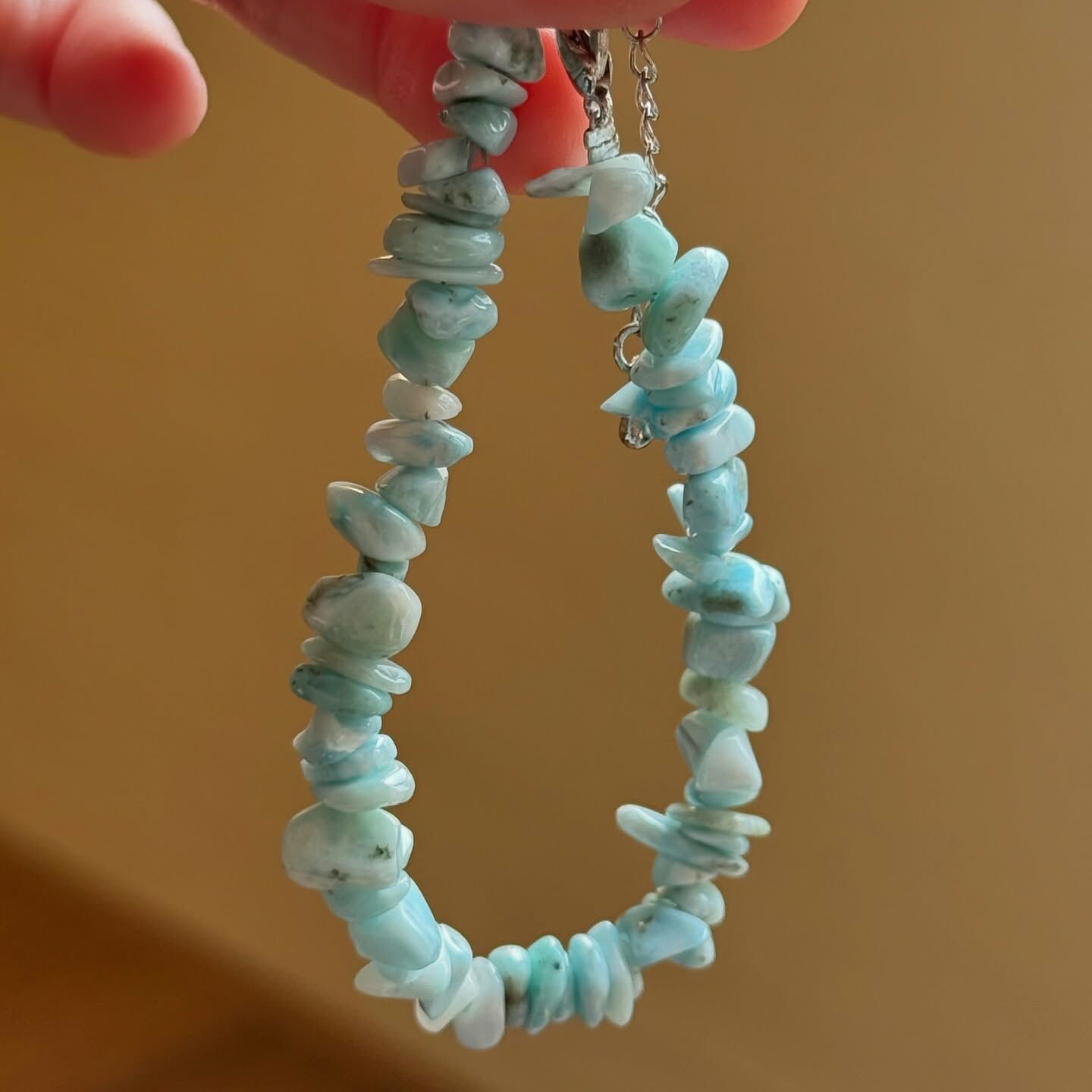 [原石] 拉利瑪海紋石 水晶手鏈