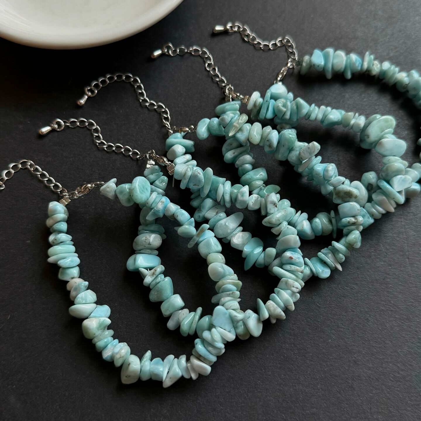 [原石] 拉利瑪海紋石 水晶手鏈