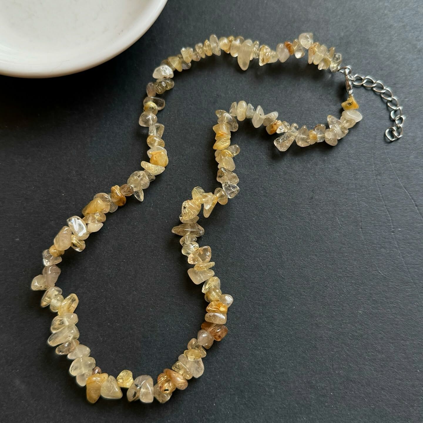 [原石] 鈦髮晶 水晶項鍊