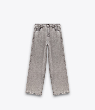 寬鬆直筒牛仔褲