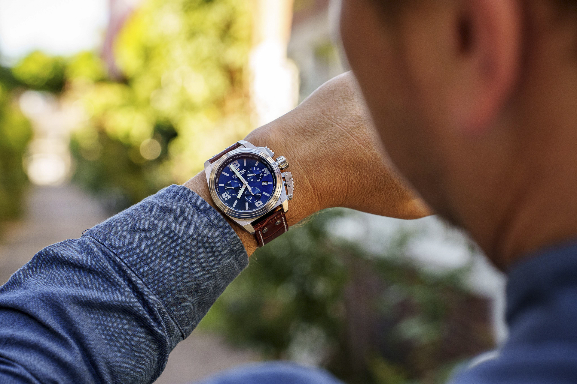 TW Steel SWISS CANTEEN 全鋼藍面計時碼錶 TW1113