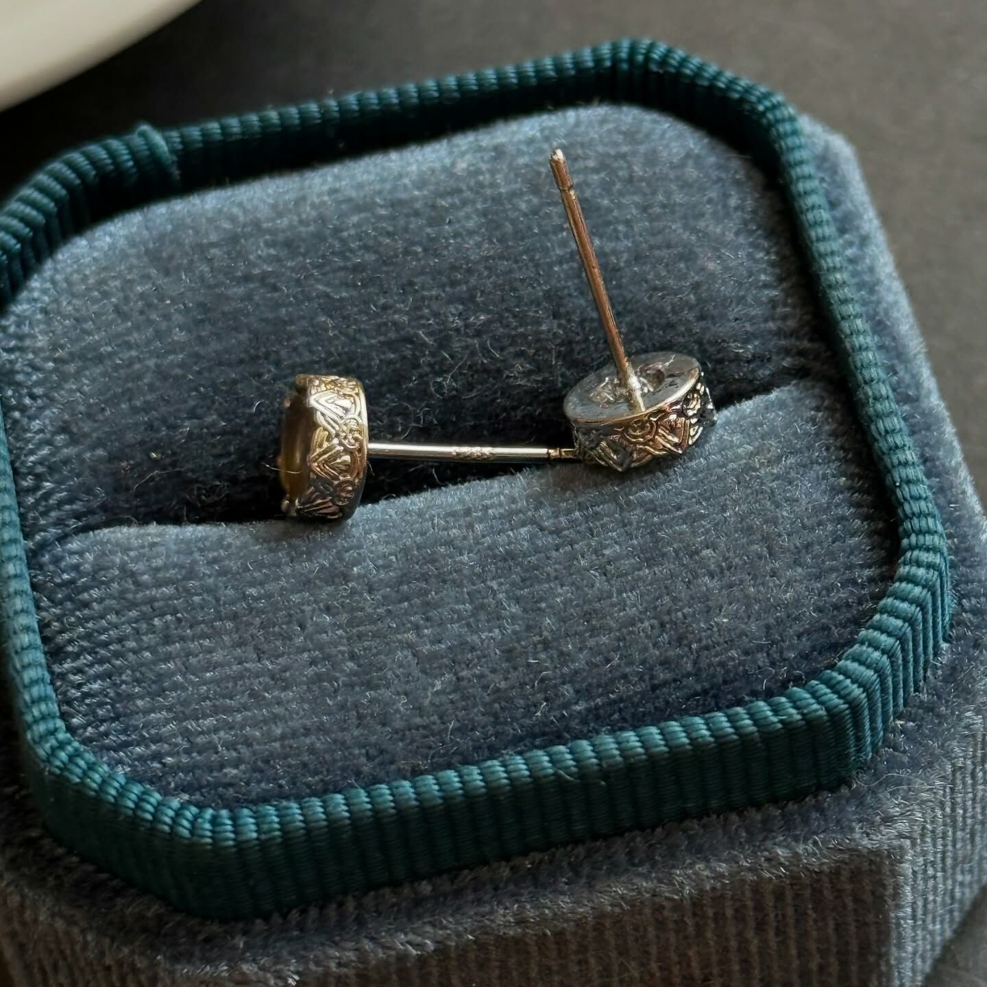 [原石] 黃水晶 925銀 水晶耳環