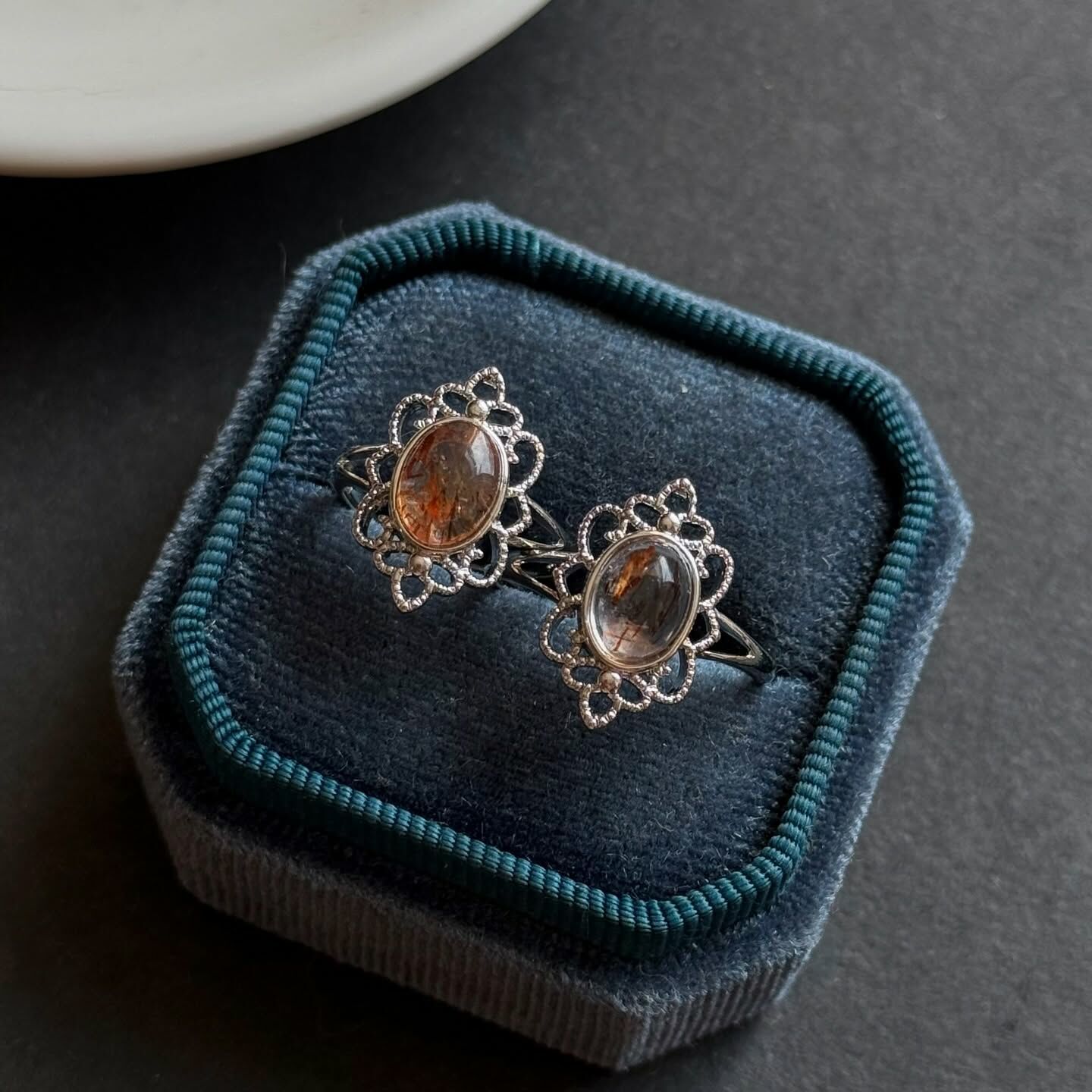 [原石] 黑金超七 水晶戒指