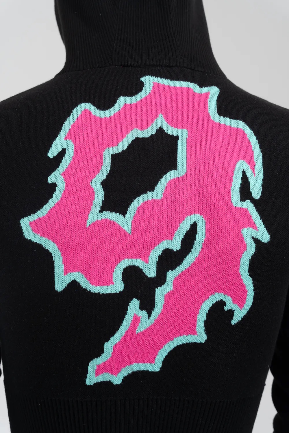 Silver9 logo連帽提花外套 （黑）