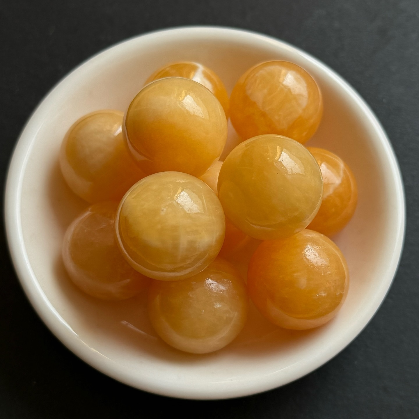 [原石] 芒果方解石 水晶球