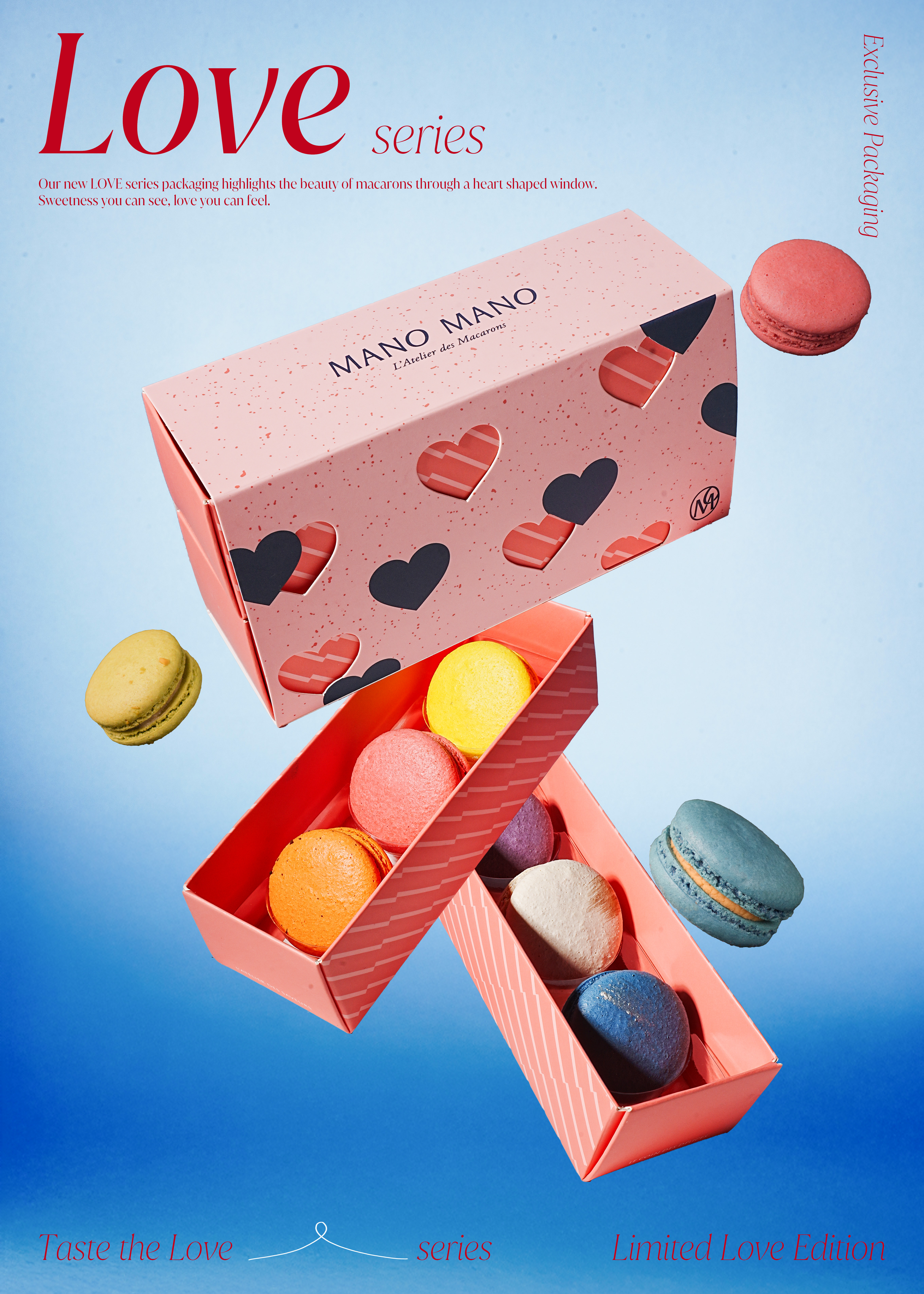 〔LOVE 系列〕經典手工馬卡龍禮盒|6入