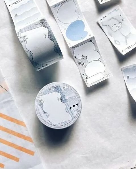 Some Sort of Fern - Flowing Thoughts Message Sticker Roll