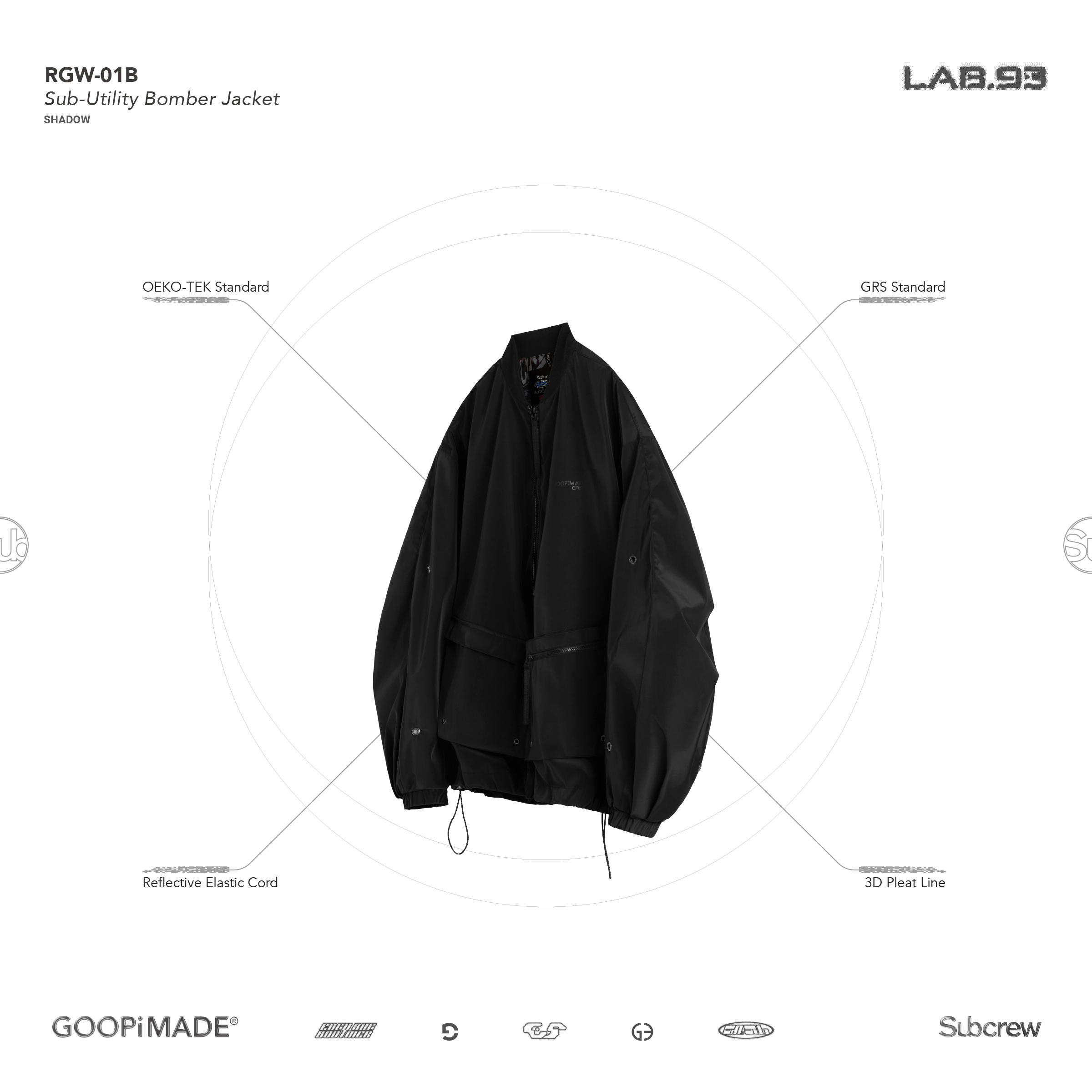 ジャケット・アウター GOOPiMADE 25SS Bomber Jacket SHADOW GOOPiMADE＞ BOMBER ジャケット