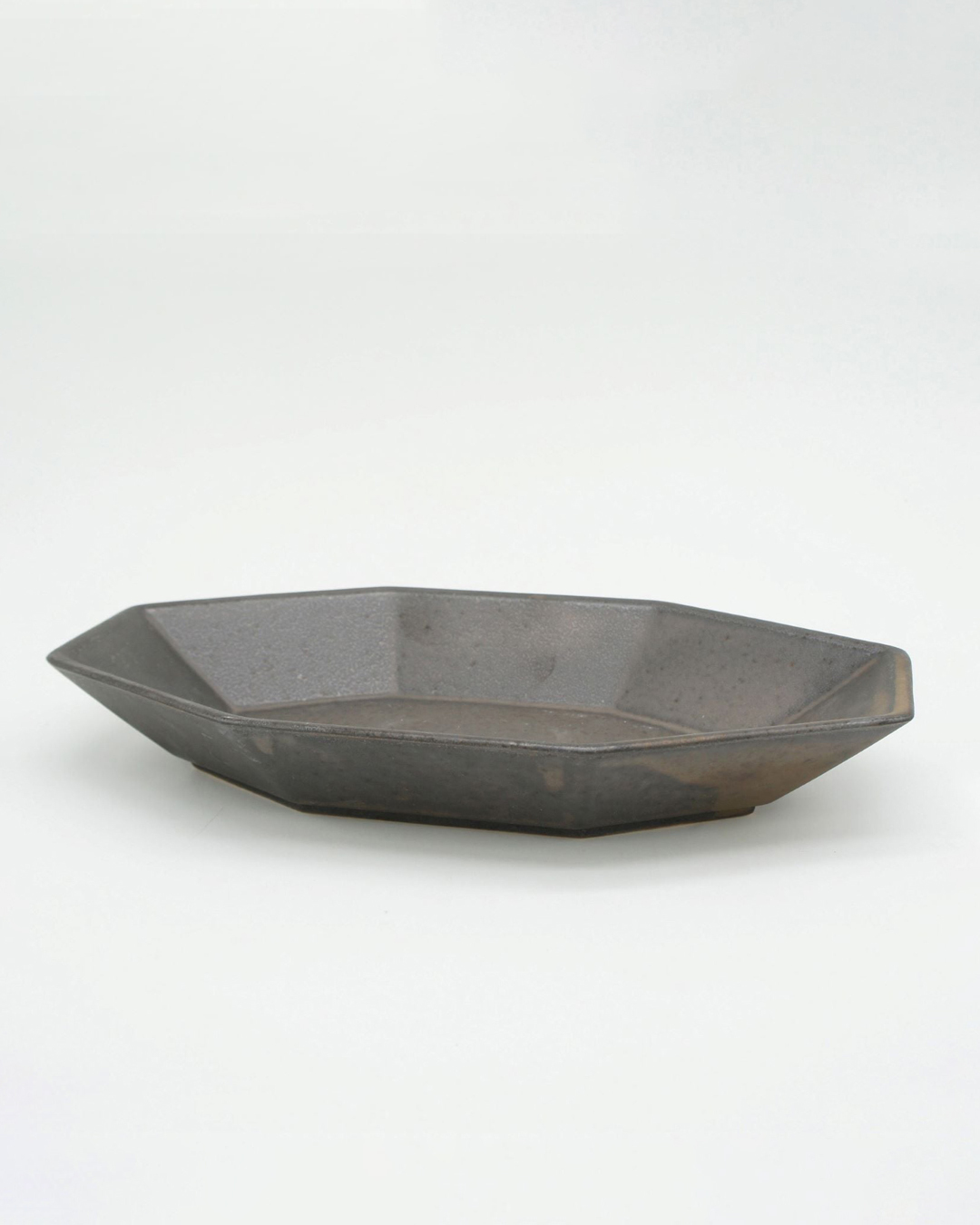 美濃燒 Ancient Pottery 八角型深盤 古銅｜CHIPS