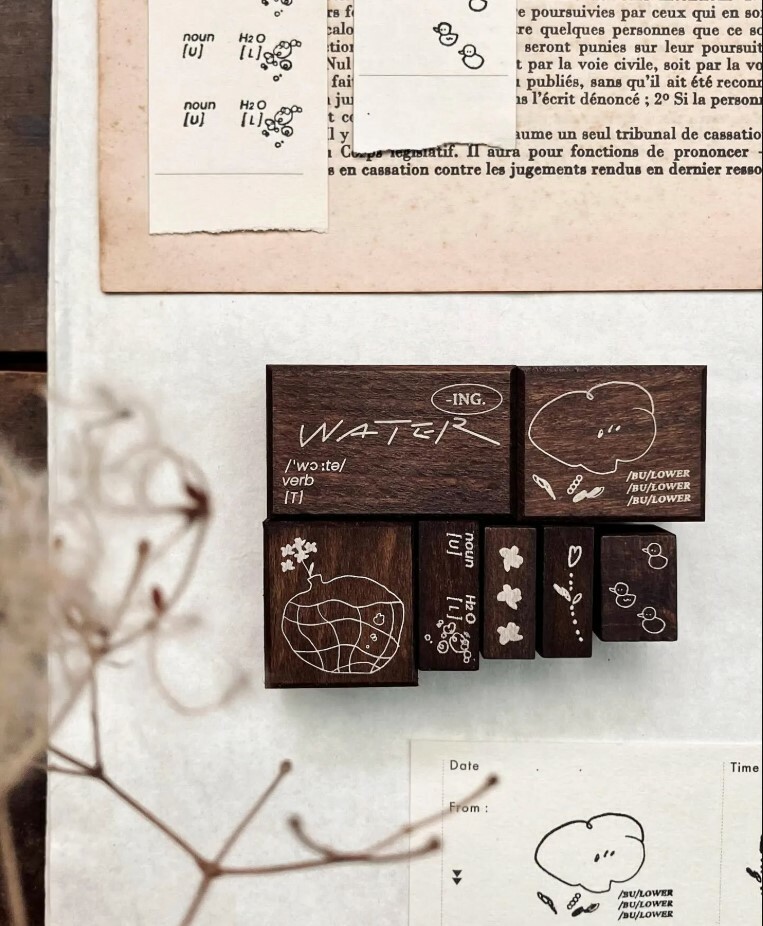 Some Sort of Fern - Bubble Flowers Rubber Stamp