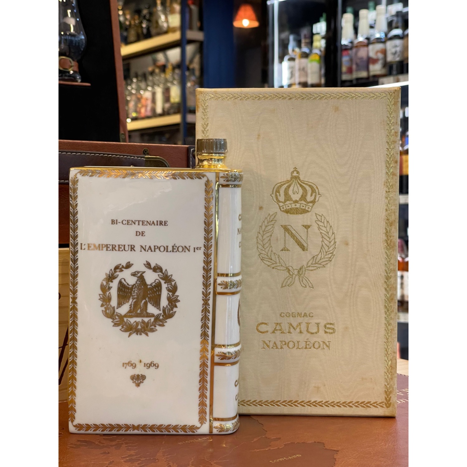 Camus Napoleon Cognac Book Decanter 1960's - 1970's LOT