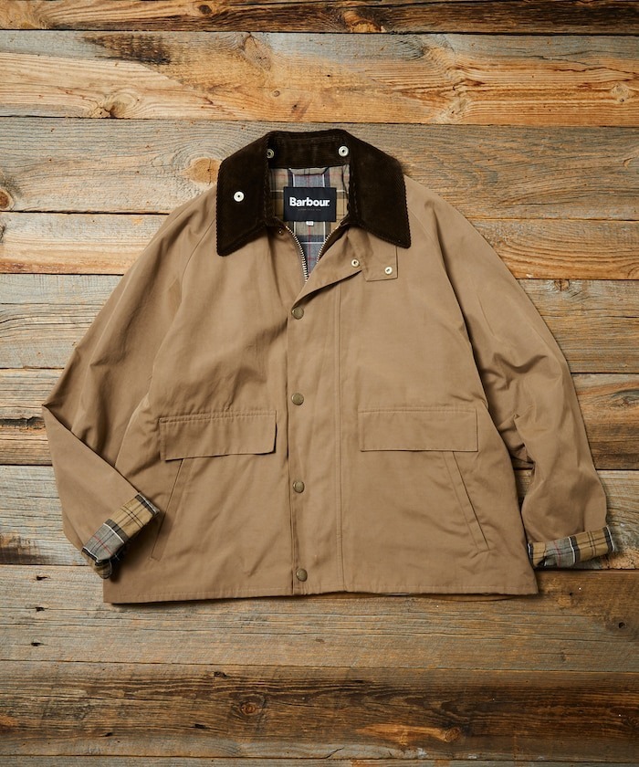 2024AW 日本限定 Barbour 別注 BORROWDALE 軍風 古著 外套 燈心絨領 現貨